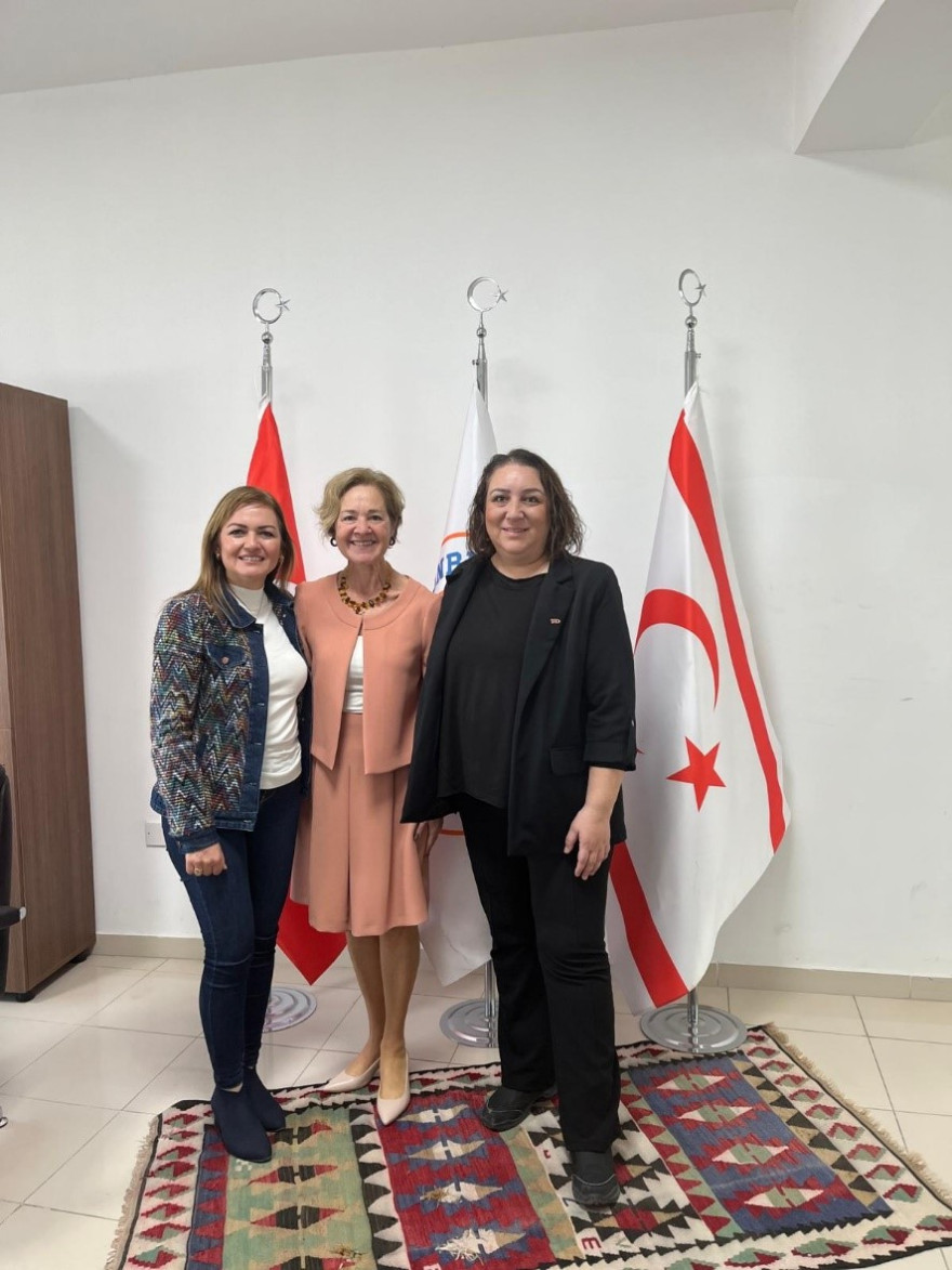 OKKU Rector Prof. Dr. Meltem ONAY, Cooperative Companies Registrar's Office Organization and Registration Branch Manager, Gift SOYER, and Island Women's Development Cooperative President, Bilge KANLI, visited our University. 