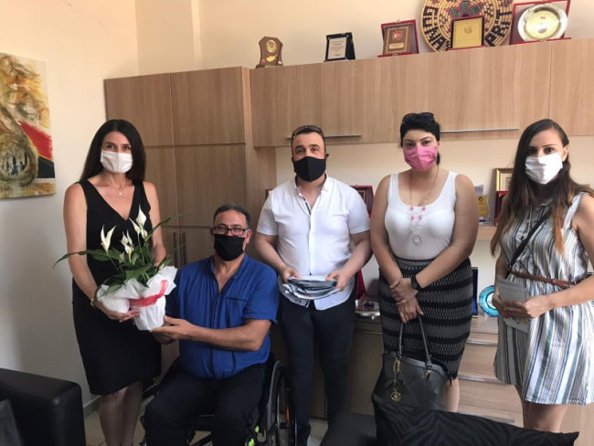Onbeş Kasım Kıbrıs Üniversitesi Ortopedik Özürlüler Derneğini Ziyaret Etti